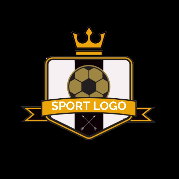 Flag Football logo, sport logo, game logo template