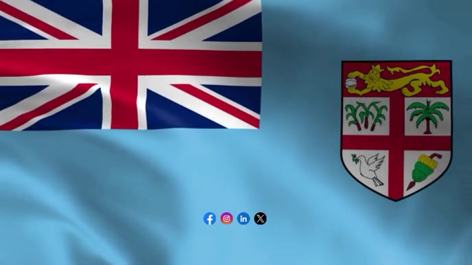 Flag of Fiji Digital Display (16:9) template
