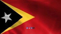 Flag of Timor Digitalanzeige (16:9) template