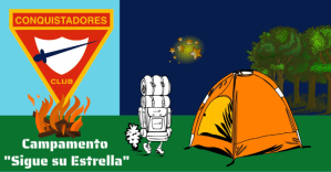 Пурпурный Camping Event Facebook begivenhed cover Template