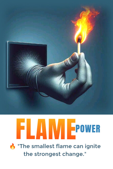 Flame Poster template