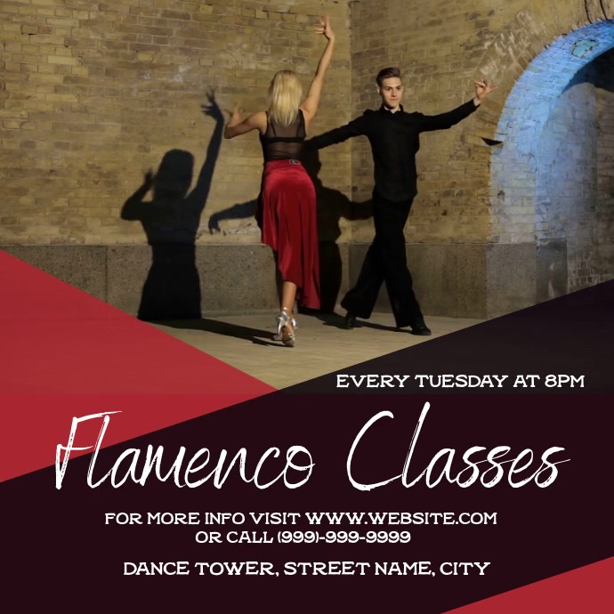 Flamenco Dance Class Template PosterMyWall
