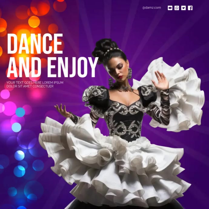 Flamenco Dance Template PosterMyWall
