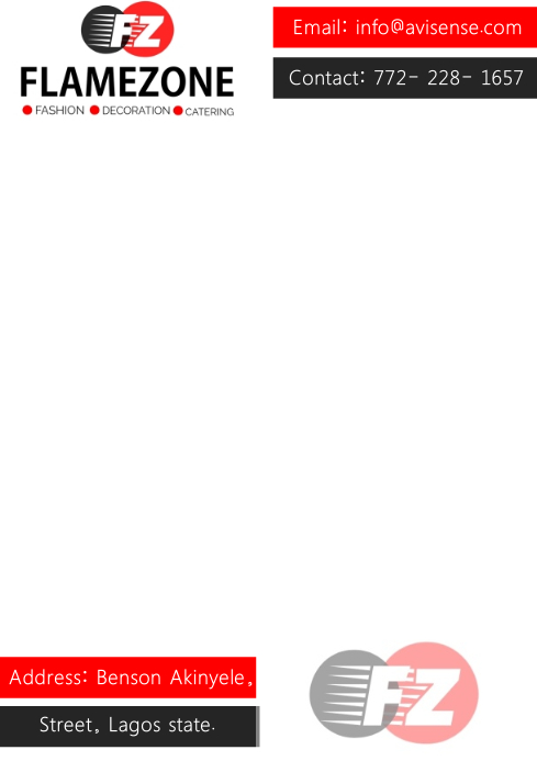 Flamezone Letterhead A4 template