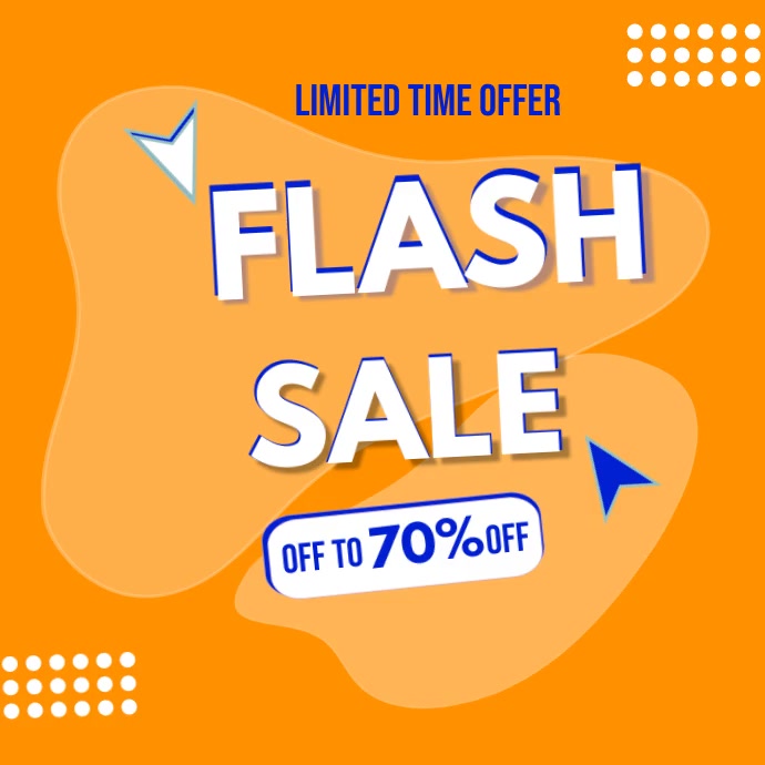 FLASH SALE 70 % OFF TEMPLATE | PosterMyWall