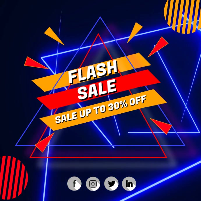 Copy of FLASH SALE AD SOCIAL MEDIA | PosterMyWall
