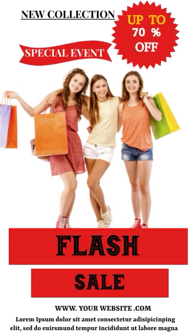 FLASH SALE AD SOCIAL MEDIA Template | PosterMyWall