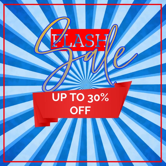 FLASH SALE AD SOCIAL MEDIA Instagram Post template