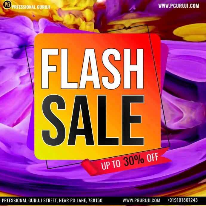 Flssh Advert flash sale ad template | PosterMyWall