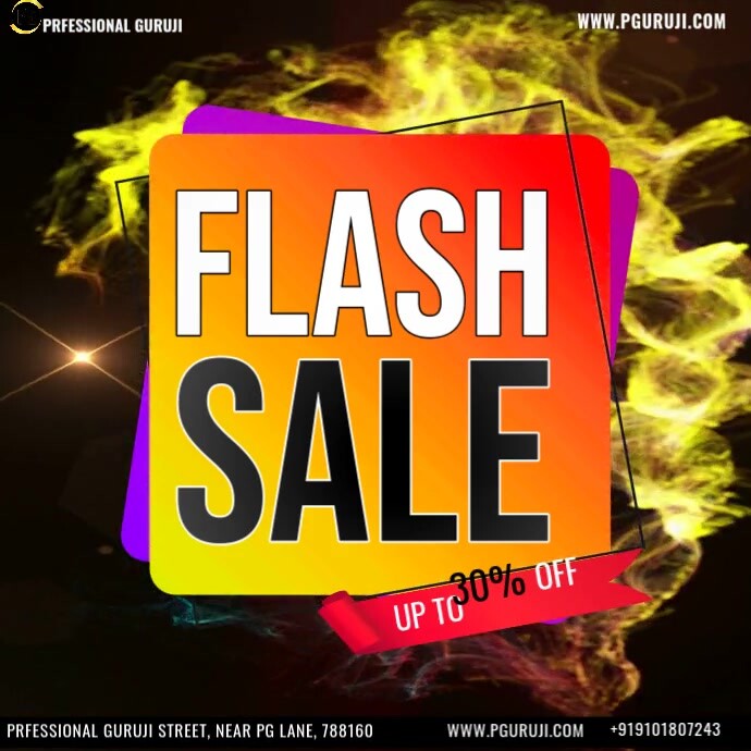 Copy of flash sale ad template | PosterMyWall