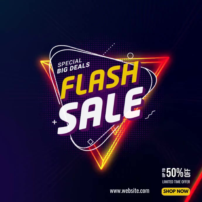 Copy of flash sale ad template | PosterMyWall
