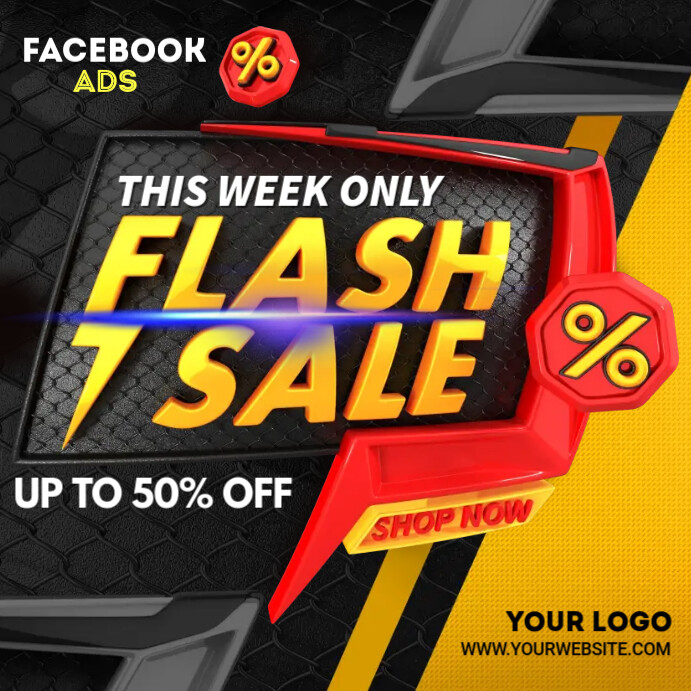 Flash Sale Ads Template PosterMyWall