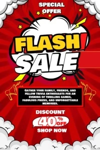 Flash Sale Animated Video Poster template