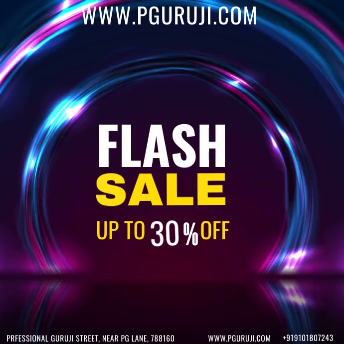 FLASH SALE ANIMATION Instagram-Beitrag template