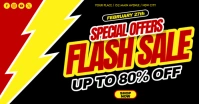 Flash Sale Banner Facebook Shared Image template