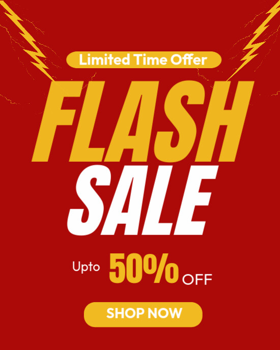 Copy of Flash sale business template | PosterMyWall