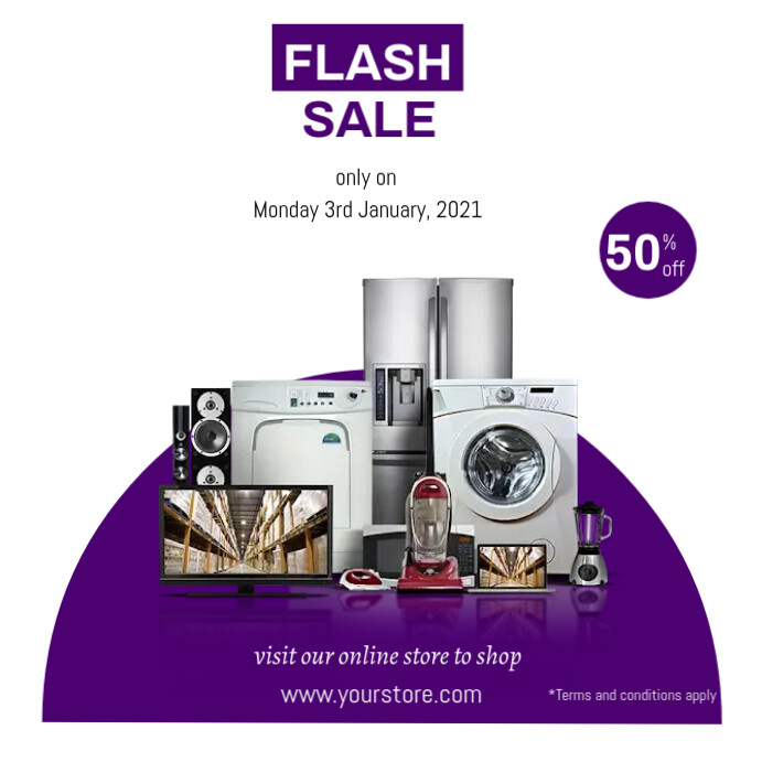Flash sale Instagram Post template