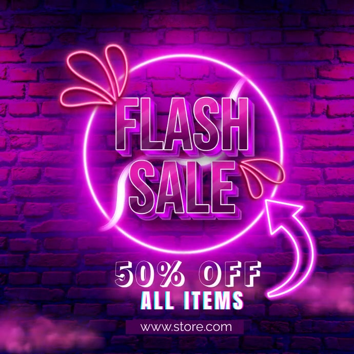 flash sale design templates Instagram Post
