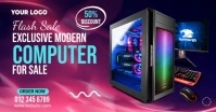 Flash Sale Exclusive Computer Ads Facebook Shared Image template