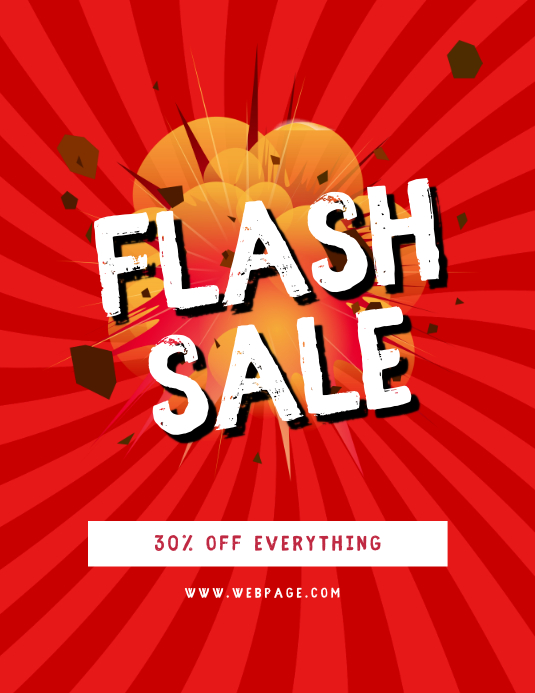 Flash Sale Flyer Template PosterMyWall