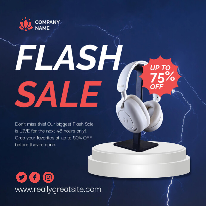 Flash Sale Instagram Promo Post Template