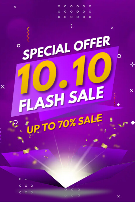 Flash Sale Poster Template | PosterMyWall