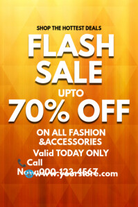 Flash Sale Poster Template 2025 Плакат