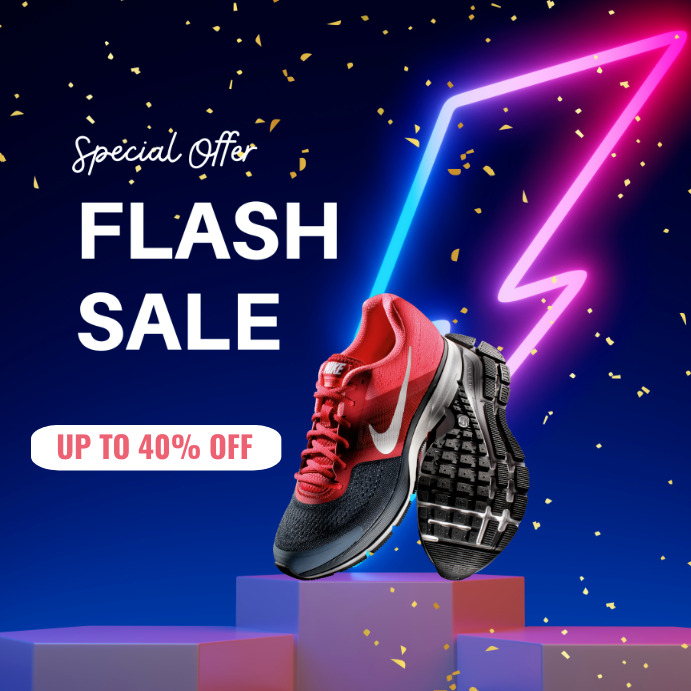 Copy of FLASH SALE POSTER TEMPLATE | PosterMyWall