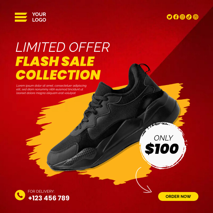 Flash Sale Poster Template | PosterMyWall