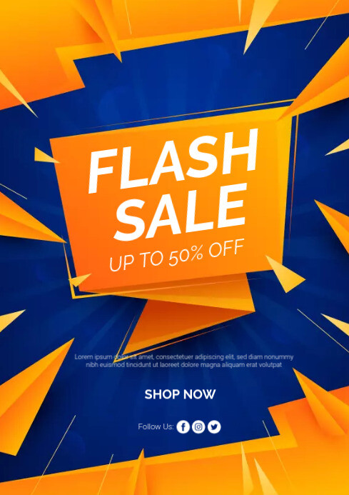 Flash Sale Poster Template | PosterMyWall
