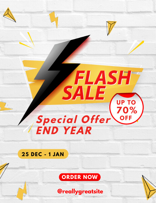 FLASH SALE RETAIL AND SALE TEMPLATE | PosterMyWall