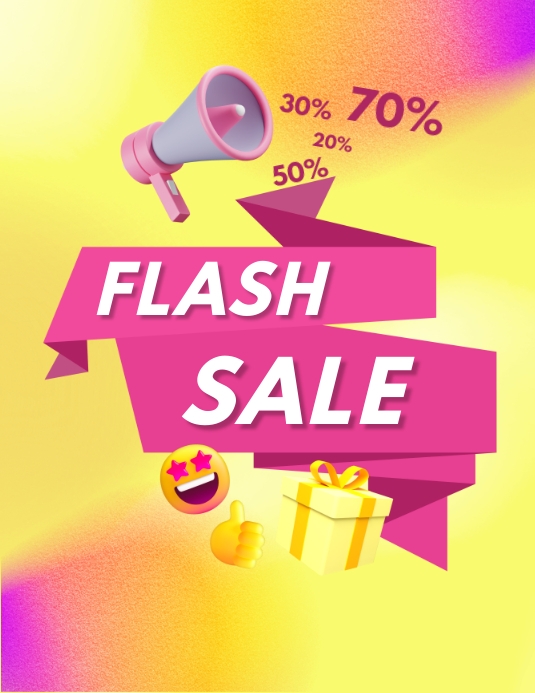 Copy of flash sale retail template | PosterMyWall