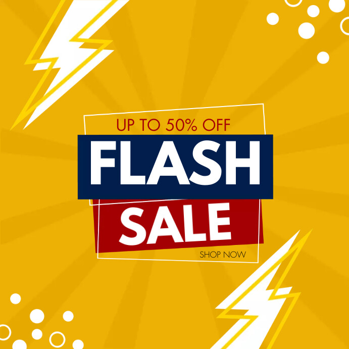 Plantilla de flash sale retail template | PosterMyWall