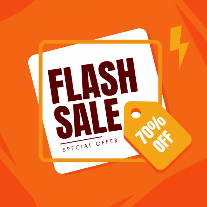 Plantilla de flash sale retail template | PosterMyWall