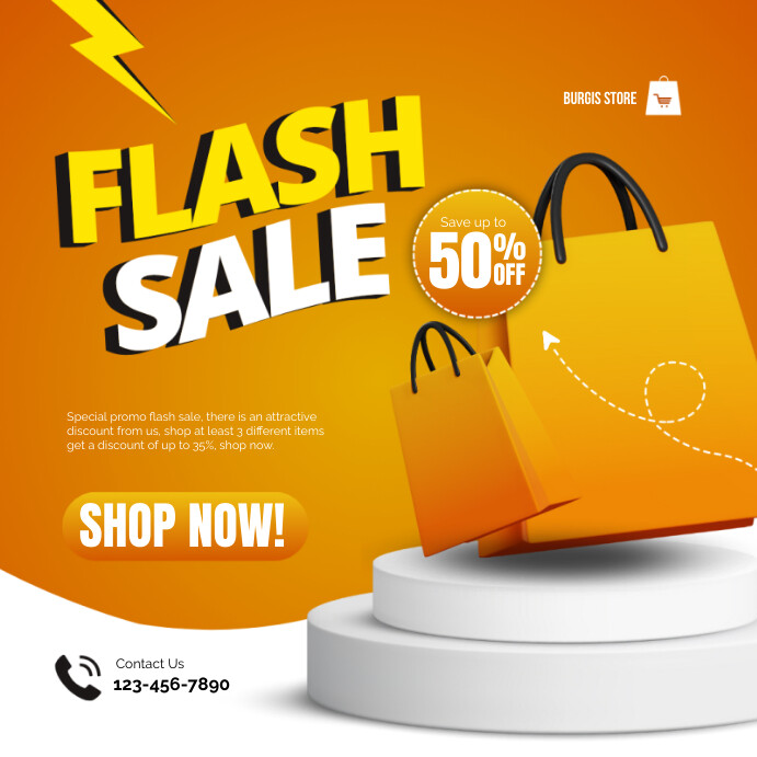 Copy of flash sale template | PosterMyWall