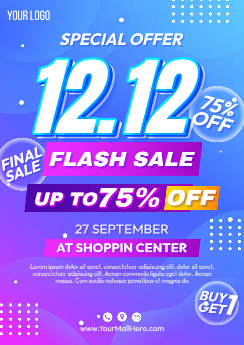Copy of Flash Sale Template | PosterMyWall