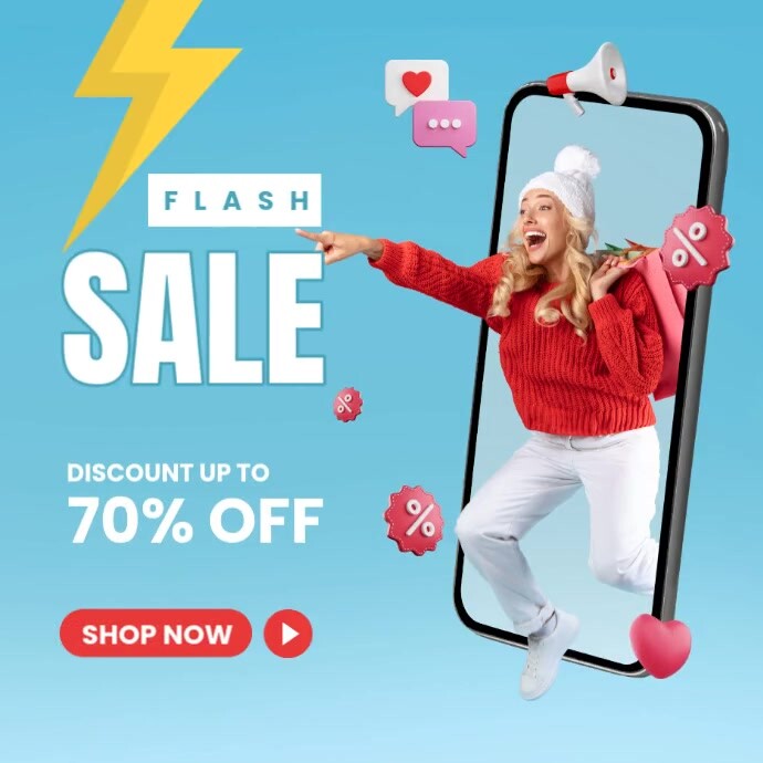Copy of flash sale template | PosterMyWall