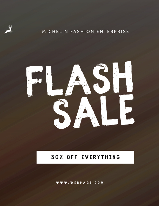 FLASH SALE TEMPLATE Flyer (US Letter)