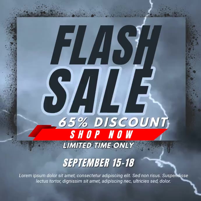 Copia de Flash Sale Template | PosterMyWall