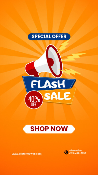 Copy of flash sale template | PosterMyWall