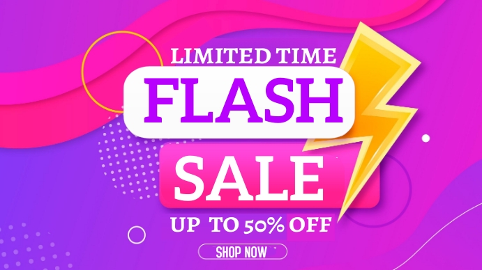 Flash Sales Background Design Digitale Vertoning (16:9) template