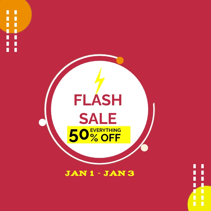 Flash sales Instagram Post template