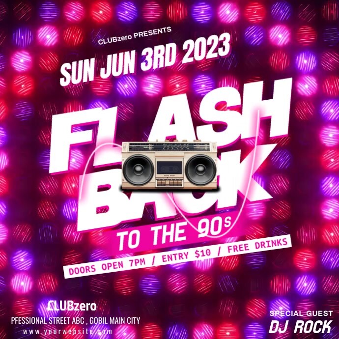 flashback Template | PosterMyWall