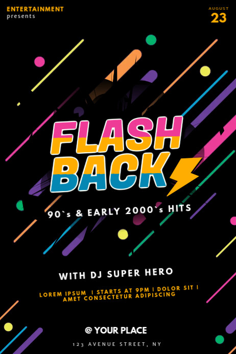 Download Flashback Retro Party Club Template Postermywall Desktop Wallpaper Wallpaper Flashback Retro Party Club Template Postermywall Free