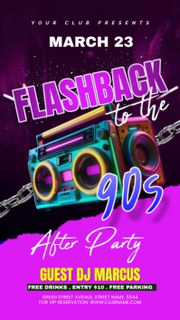 Flashback to the 90s Historia de Instagram template