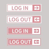 login and logout buttons set Template | PosterMyWall