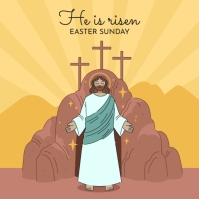 He is Risen Template | PosterMyWall