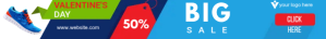 flat style leaderboard banners template