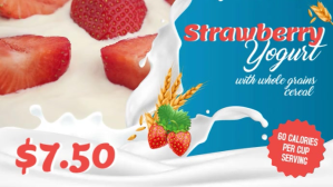 Flavored Yogurt  TV Video Template