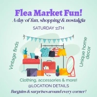 Flea Market Pos Instagram template